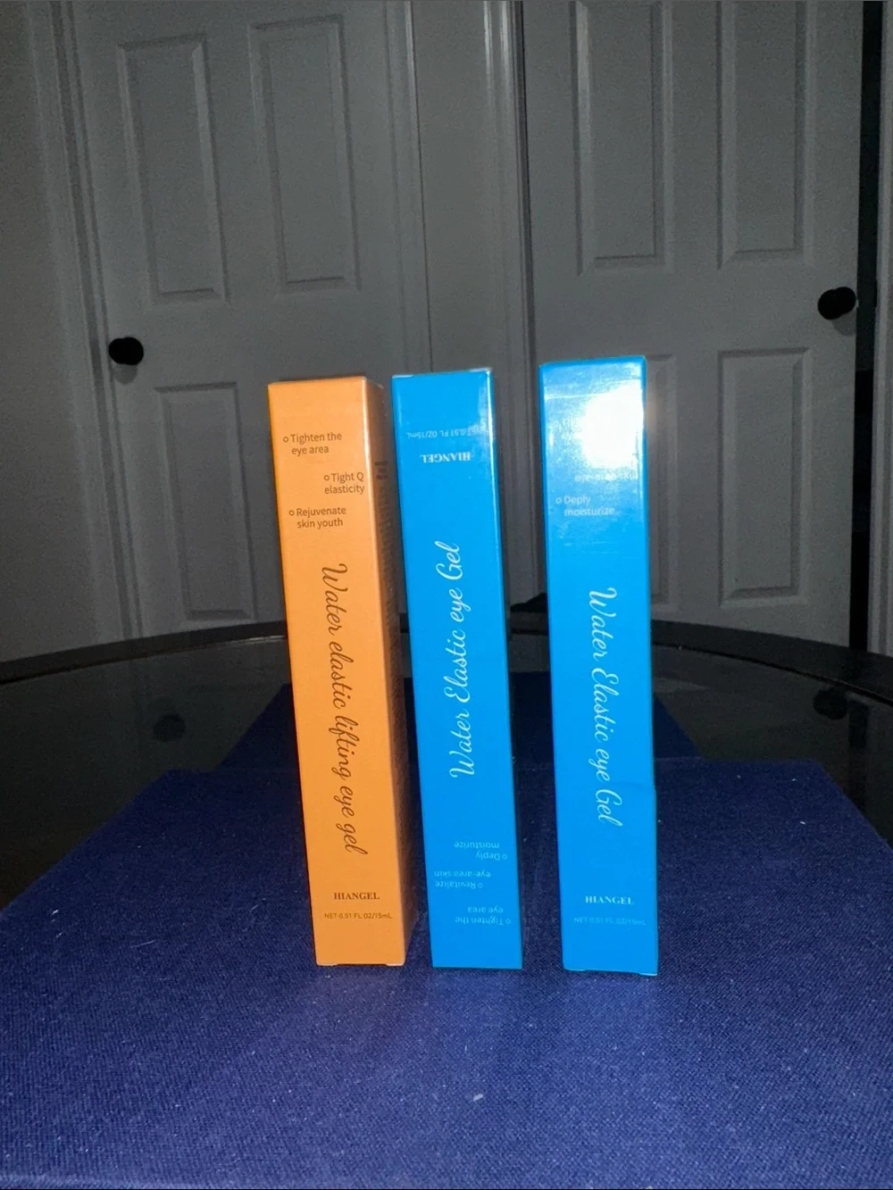 Angel Water Elastic Eye Gel Trio — Blue & Orange Packaging